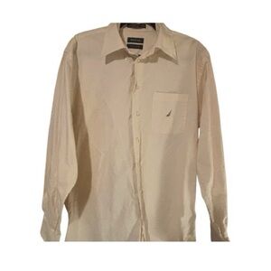Nautica Men's Yellow Shirt